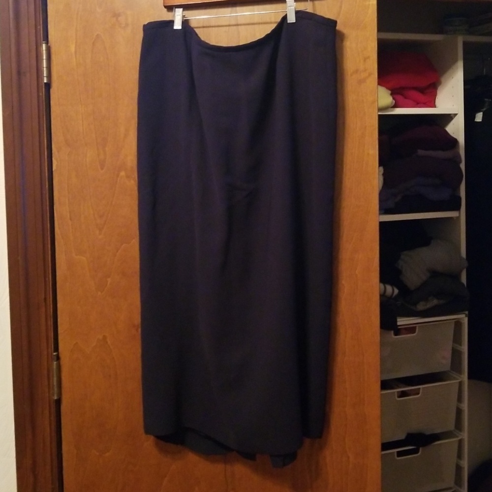 Long Navy Skirt 18W